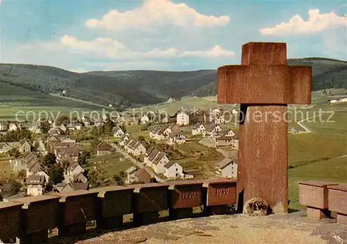 AK / Ansichtskarte  Willingen_Sauerland Ausblick vom Ehrenmal Willingen_Sauerland