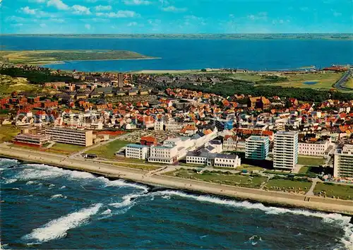 AK / Ansichtskarte  Norderney_Nordseebad Fliegeraufnahme mit Kaiserstrasse Norderney_Nordseebad