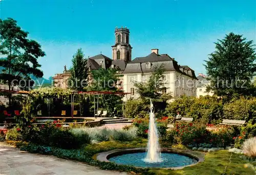 AK / Ansichtskarte  Saarbruecken Ludwigskirche Brunnen Saarbruecken