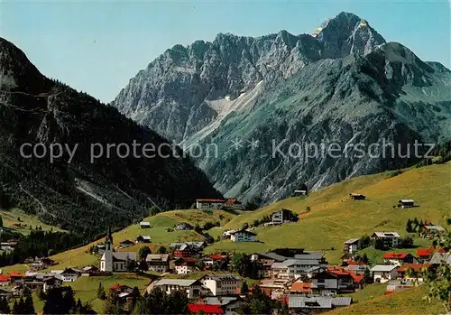 AK / Ansichtskarte 73814354 Hirschegg_Kleinwalsertal_Vorarlberg mit Widderstein Hirschegg_Kleinwalsertal