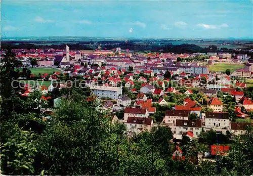 AK / Ansichtskarte  Burghausen_Oberbayern Panorama Burghausen Oberbayern