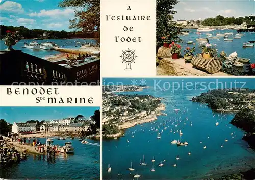 AK / Ansichtskarte Benodet_29_Finistere Les ports de Benodet et Ste Marine port de peche station balneaire centre de yachting 