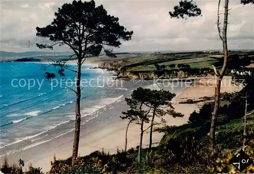 AK / Ansichtskarte Douarnenez_29_Finistere La Plage du Ris et la Baie de Douarnenez cu serait engloutie la Ville d ls 