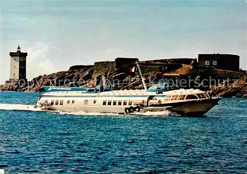 AK / Ansichtskarte Le_Conquet_29_Finistere Lhydroglisseur desservant le Conquet Quessant devant la pointe de Kermorvan 