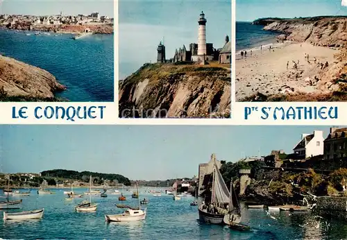 AK / Ansichtskarte Le_Conquet_29_Finistere Pointe Saint Mathieu La Plage et le Port 