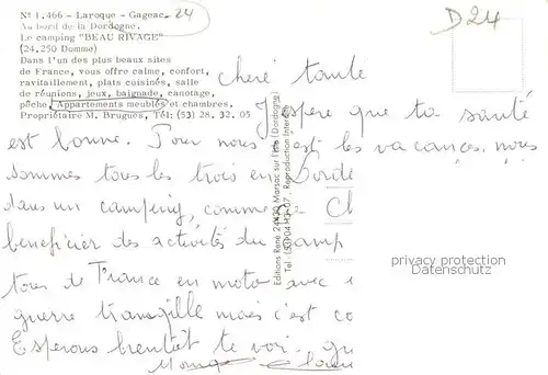 AK / Ansichtskarte Gageac et Rouillac_24_Dordogne Camping Beau Rivage Vue d ensemble 