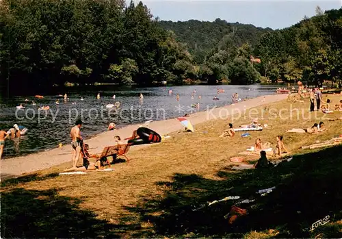AK / Ansichtskarte Cadouin_24_Dordogne Le Buisson de Cadouin La Plage au bord de la Dordogne 