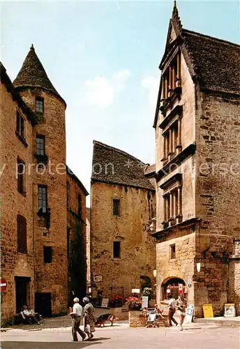 AK / Ansichtskarte Sarlat en Perigord_24_Dordogne Au coeur de la Cite Medievale 