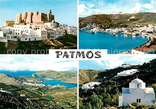 AK / Ansichtskarte  Patmos_Sporaden_Dodekanes Festung Panorama Kirche Patmos_Sporaden_Dodekanes