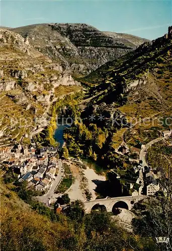 AK / Ansichtskarte Sainte Enimie_48_Lozere Vue generale 