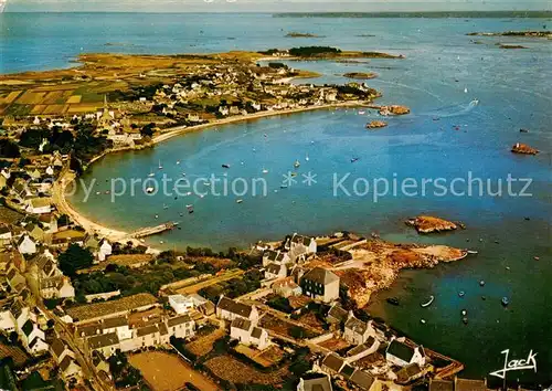AK / Ansichtskarte Ile de Batz_29_Finistere Le Port Vue aerienne 
