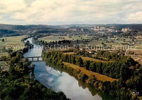 AK / Ansichtskarte Domme_24_Dordogne Ancienne Bastide du Perigord Panorama sur la vallee de la Dordogne 