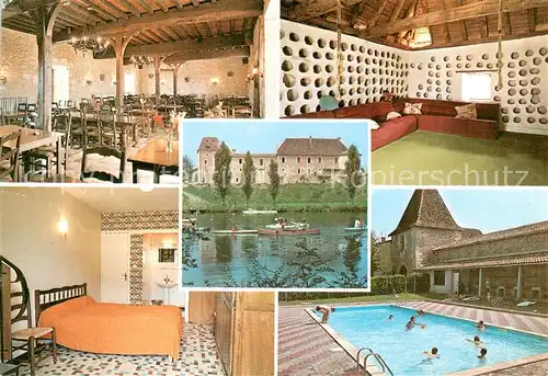 AK / Ansichtskarte St Leon sur l_Isle Centre familial Le chateau de Beausejour La salle a manger la salle daudition de musique le Pigeonnier Chambre parents Piscine 