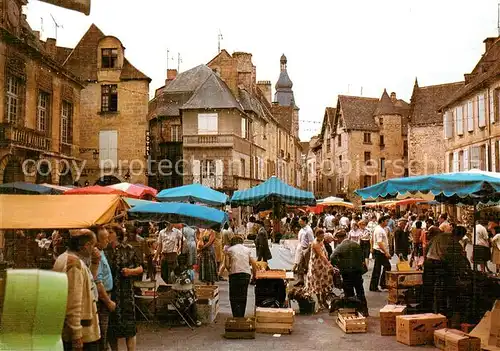 AK / Ansichtskarte Sarlat en Perigord_24_Dordogne Le Marche Place de la Liberte 