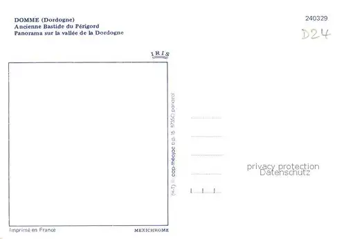 AK / Ansichtskarte Domme_24_Dordogne Ancienne Bastide du Perigord Panorama sur la vallee de la Dordogne 