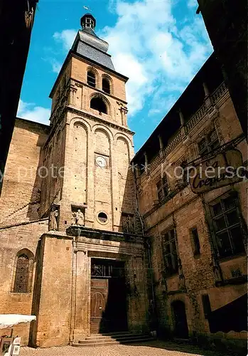 AK / Ansichtskarte Sarlat en Perigord_24_Dordogne Capitale du Perigord Noir La Cathedrale St Sacerdos 