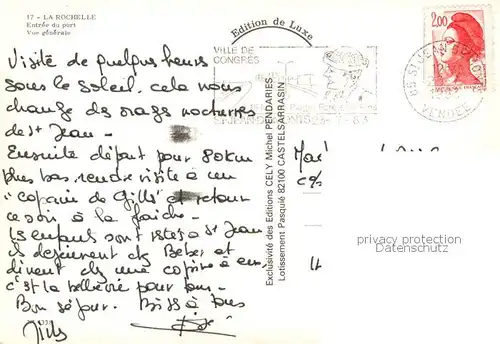 AK / Ansichtskarte La_Rochelle_17 Entree du port Vue generale aerienne 