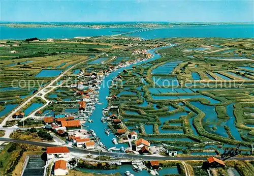 AK / Ansichtskarte Ile_d_Oleron_17_Charente Maritime Le port ostreicole dOrs et ses claires Vue aerienne  