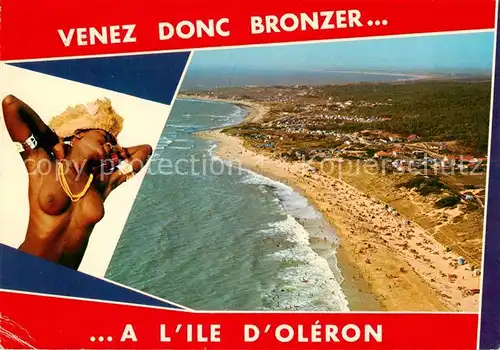 AK / Ansichtskarte Ile_d_Oleron_17_Charente Maritime et son soleil Vue aerienne 