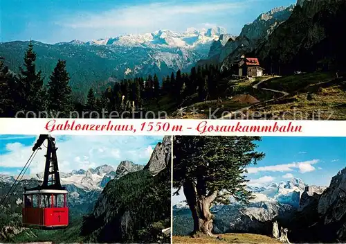 AK / Ansichtskarte  Seilbahn_Cable-Car_Telepherique Gablonzerhaus Dachstein Salzkammergut 