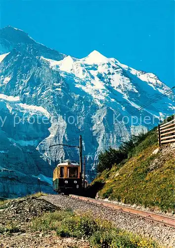 AK / Ansichtskarte  Bergbahn Berner Oberland Kleine Scheidegg Silberhorn Bergbahn