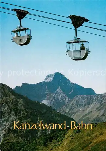 AK / Ansichtskarte  Seilbahn_Cable-Car_Telepherique Kanzelwand Bahn Kleinwalsertal Widderstein 