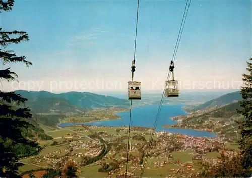 AK / Ansichtskarte  Seilbahn_Cable-Car_Telepherique Wallbergbahn Rottach Egern Tegernsee Tal 