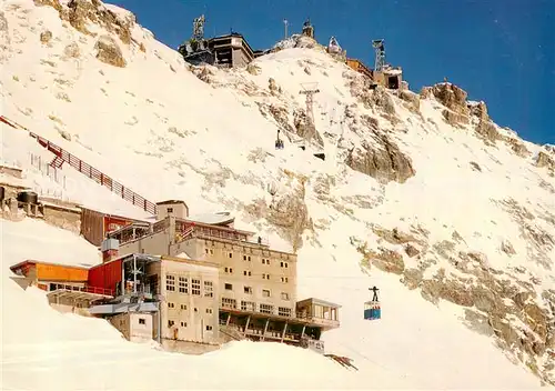 AK / Ansichtskarte  Seilbahn_Cable-Car_Telepherique Zugspitze Hotel Schneefernerhaus 