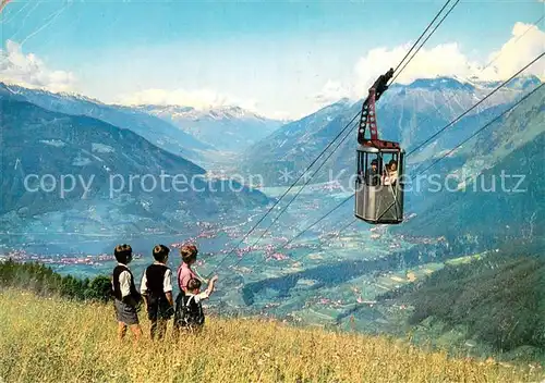 AK / Ansichtskarte  Seilbahn_Cable-Car_Telepherique Berggasthof Taser Schennau Bei Meran 