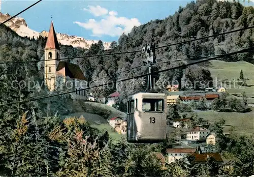 AK / Ansichtskarte  Seilbahn_Cable-Car_Telepherique Salzbergbahn Durrnberg bei Hallein 