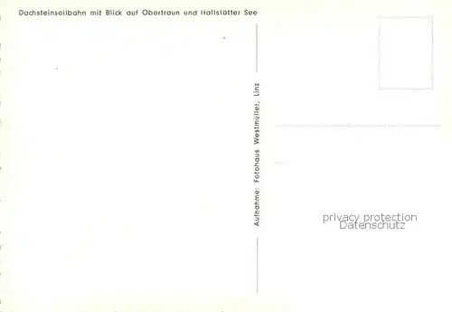 AK / Ansichtskarte  Seilbahn_Cable-Car_Telepherique Dachsteinseilbahn Obertraun Hallstaetter See 