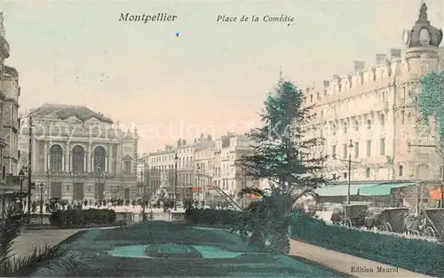 AK / Ansichtskarte Montpellier_Herault Place de la Comedie Montpellier Herault