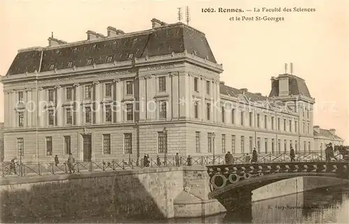 AK / Ansichtskarte Rennes_35 La Faculte des Sciences et le Pont Saint Georges 