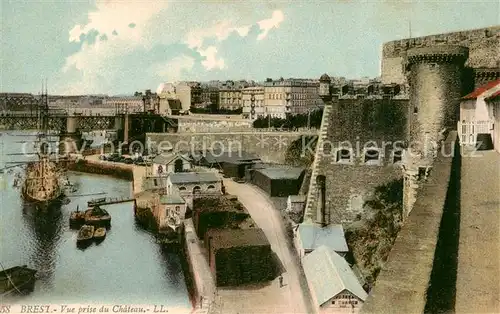 AK / Ansichtskarte Brest_29 Vue prise du chateau 