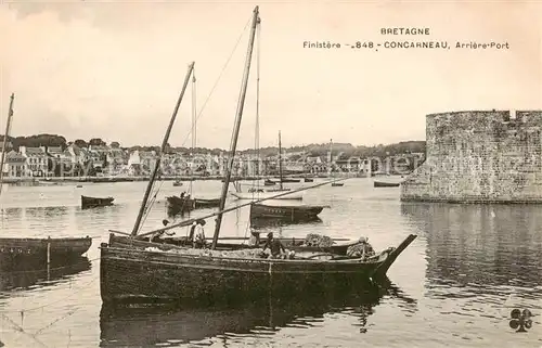 AK / Ansichtskarte Concarneau_29_Finistere Arriere Port Bateau de peche 