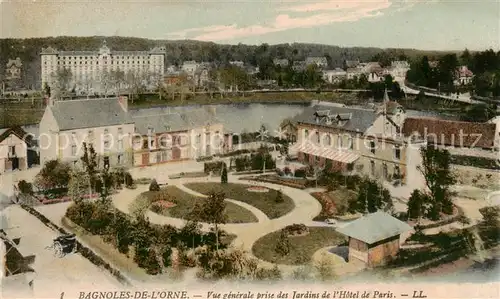 AK / Ansichtskarte Bagnoles de l_Orne Vue generale prise des jardins de l Hotel de Paris Bagnoles de l_Orne