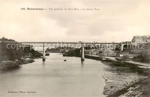 AK / Ansichtskarte Douarnenez_29_Finistere Vue generale du Port Rhu Grand Pont 