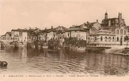 AK / Ansichtskarte Bar le Duc_55 Etablissement de Bains et Douches vieilles maisons sur l Ornain 