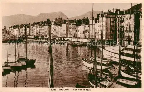 AK / Ansichtskarte Toulon_ sur Mer_83_Var Vue sur le quai 