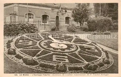 AK / Ansichtskarte Le_Mans_Sarthe Horloge Fleurie Le_Mans_Sarthe