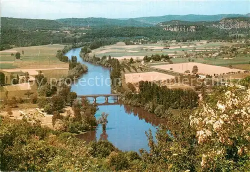 AK / Ansichtskarte Domme_24_Dordogne La Vallee de la Dordogne vue de la Barre 