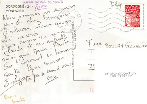 AK / Ansichtskarte Monpazier_24_Dordogne Vue d ensemble 