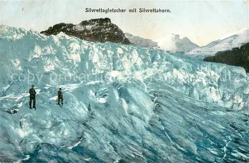 AK / Ansichtskarte  Gletscher Silvrettagletscher mit Silvretthorn 