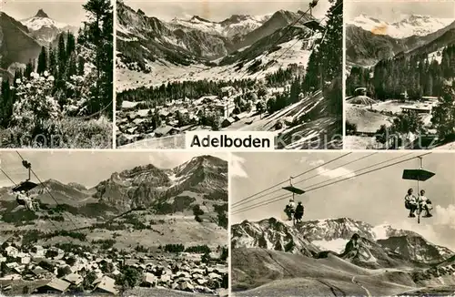 AK / Ansichtskarte  Sessellift_Chairlift_Telesiege Adelboden 