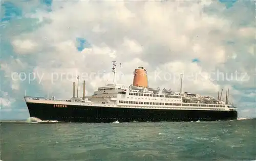 AK / Ansichtskarte  Dampfer_Oceanliner Vierschrauben T.S. Bremen 32335 BRT  