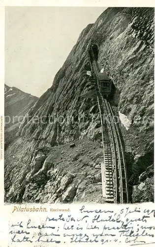 AK / Ansichtskarte 73814862 Bergbahn Pilatusbahn Eselwand Bergbahn