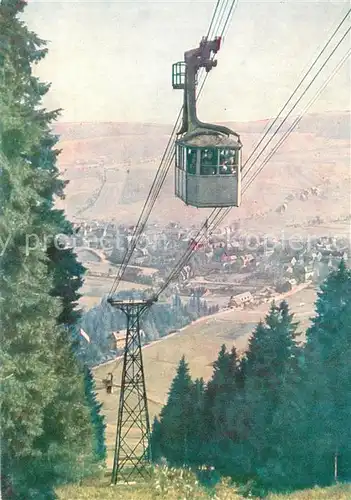 AK / Ansichtskarte  Seilbahn_Cable-Car_Telepherique Oberwiesenthal  Fichtelberg 