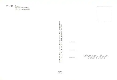 AK / Ansichtskarte Beynac et Cazenac_24 Le Chateau Vue aerienne 