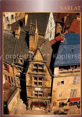 AK / Ansichtskarte Sarlat en Perigord_24_Dordogne Dans la cite medievale La Maison de la Boetie 