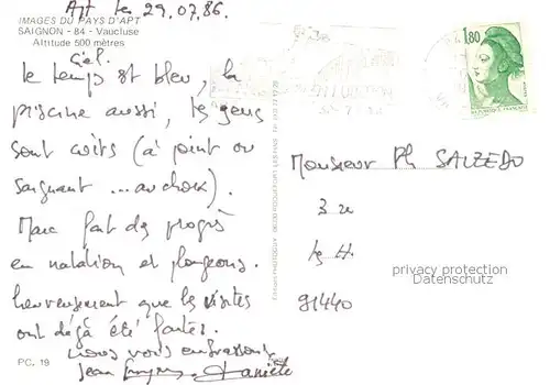 AK / Ansichtskarte Saignon Vaucluse Saignon